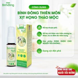 Bình Đông Thiên Môn – Xịt họng thảo mộc