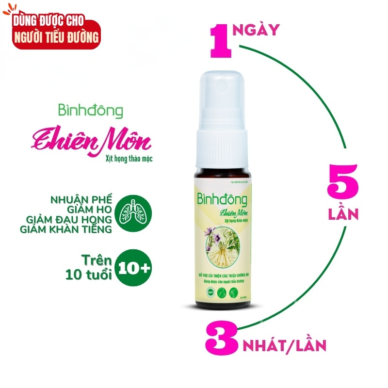 Bình Đông Thiên Môn - Xịt họng thảo mộc - Ảnh 5