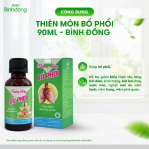 Thiên Môn Bổ Phổi – Dược Bình Đông (chai 90ml) – Trẻ em