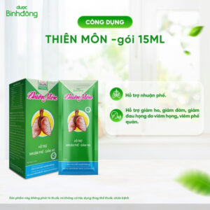 Thiên Môn - Dược Bình Đông - gói 15ml (Hộp 9 gói x 15ml/gói)