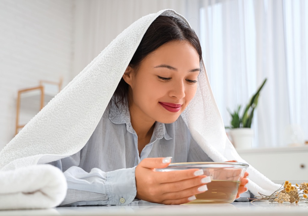 Xông hơi hỗ trợ làm loãng đờm khi viêm phế quản
