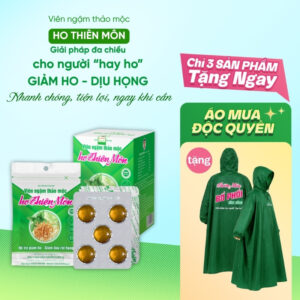 Viên ngậm thảo mộc ho Thiên Môn - Dược Bình Đông (Hộp 10 vỉ)
