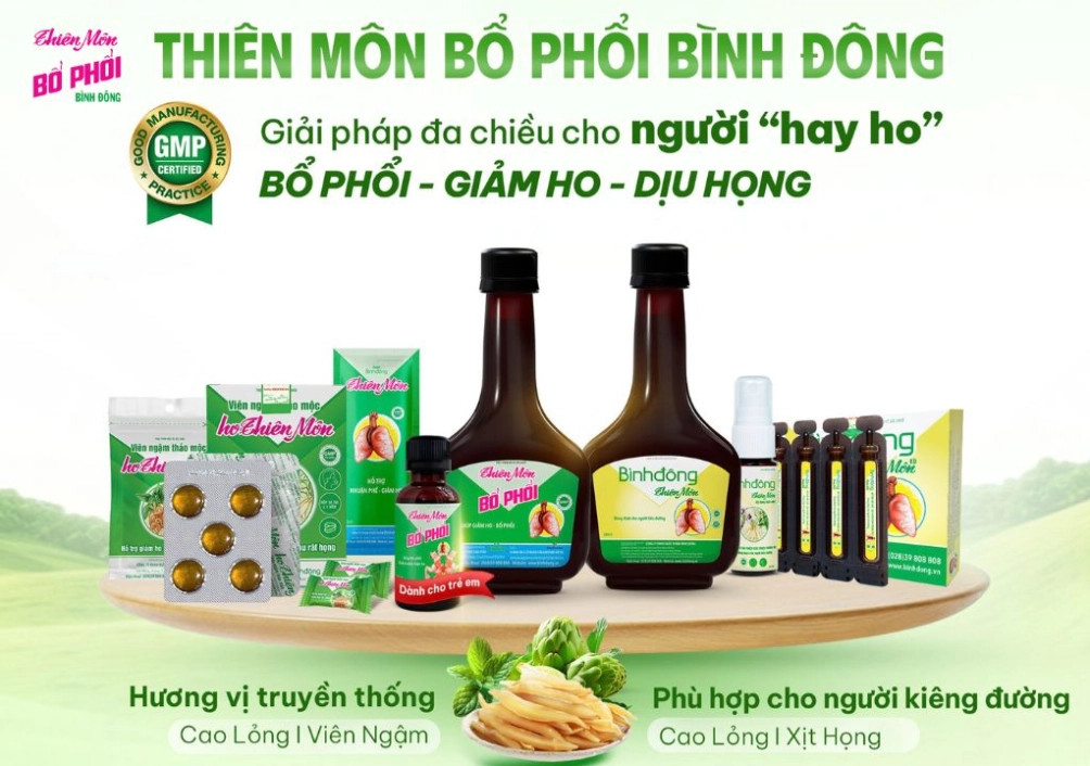 Hệ sinh thái Thiên Môn Bổ Phổi của Dược Bình Đông