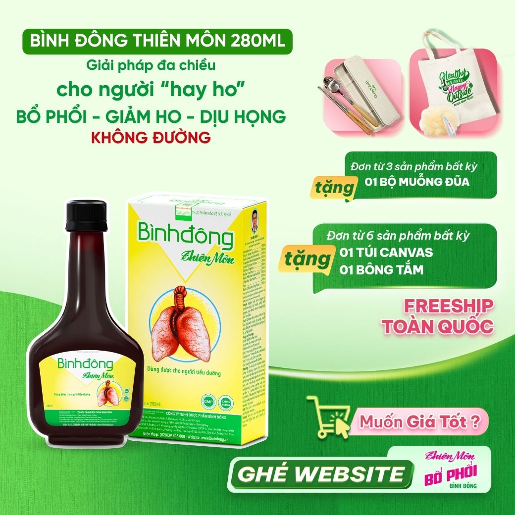 BÌNH ĐÔNG THIÊN MÔN - Dược Bình Đông (chai 280ml) - KHÔNG ĐƯỜNG