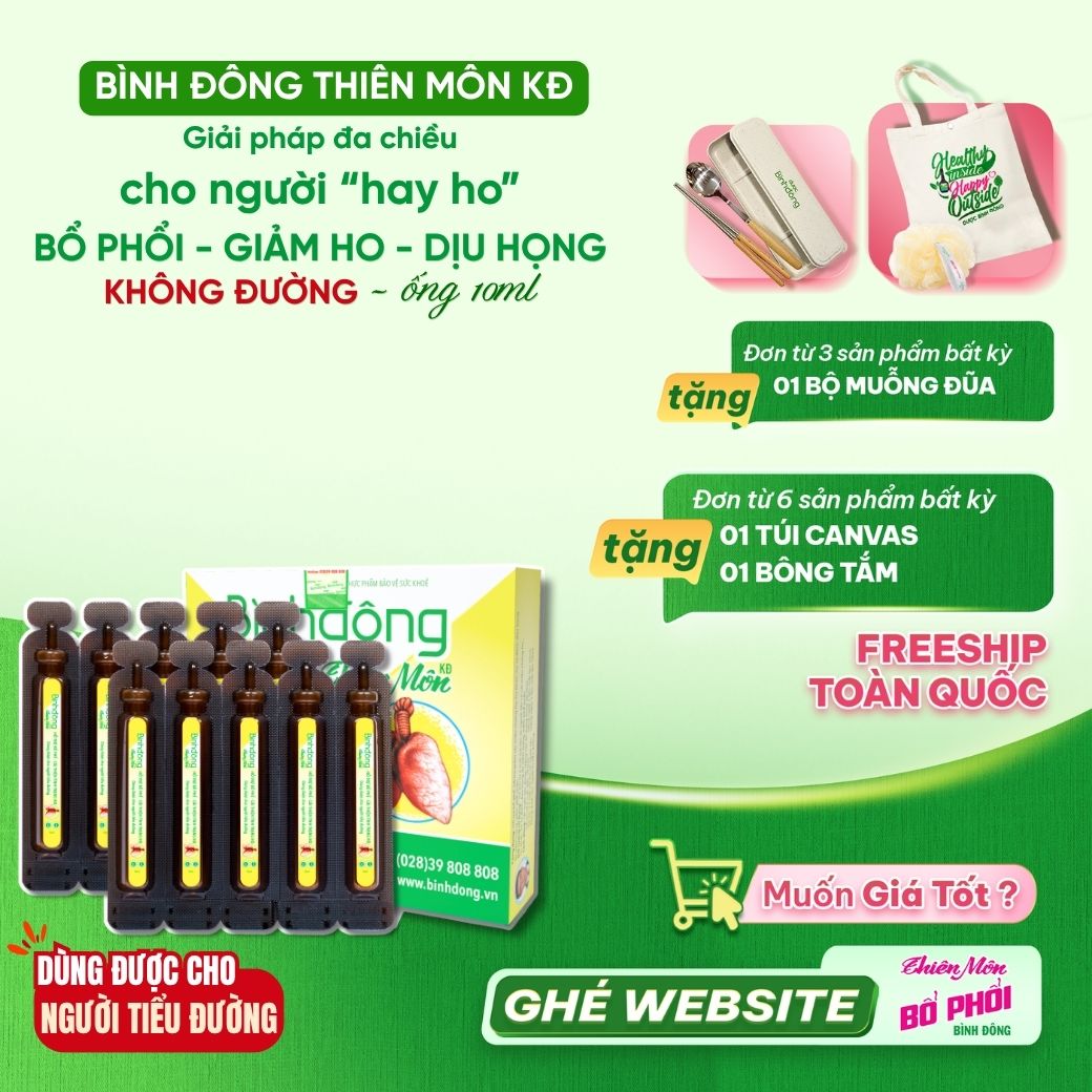 Bình Đông Thiên Môn KĐ (Hộp 10 ống x 10ml/ống)