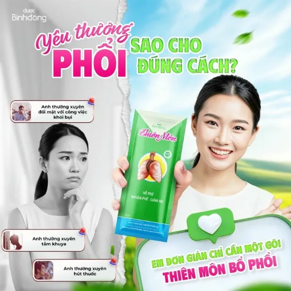 Ấn phẩm Thiên Môn gói 15ml: Yêu thương phổi sao cho đúng