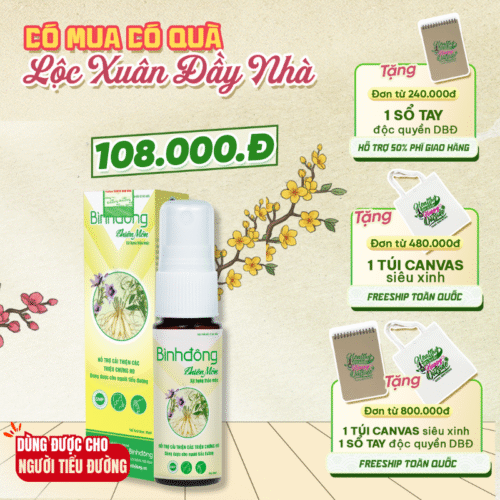 Bình Đông Thiên Môn – Xịt họng thảo mộc