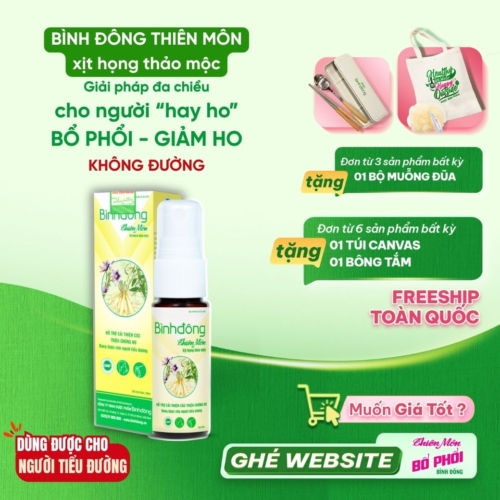 Bình Đông Thiên Môn – Xịt họng thảo mộc