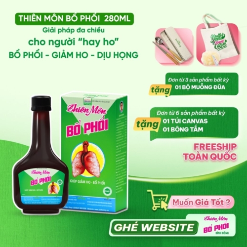 Thiên Môn Bổ Phổi – Dược Bình Đông (chai 280ml)
