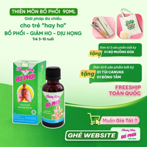 Thiên Môn Bổ Phổi – Dược Bình Đông (chai 90ml) – Trẻ em